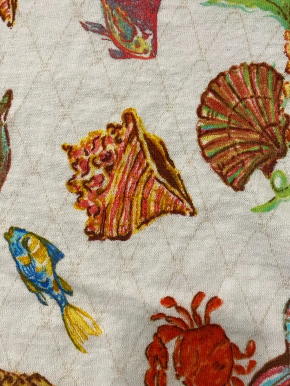Talbots Cap Sleeve Pullover Underwater World - Picture 6 of 7